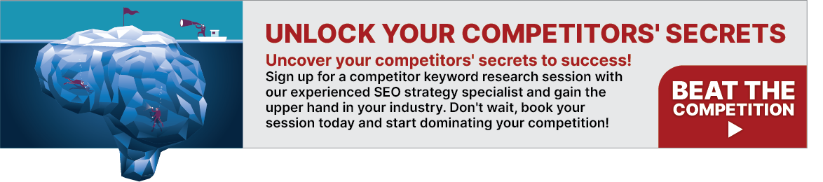 Clickable button inviting manufacturing business leaders to schedule a free 30-minute consultation call for help analyzing their competitors SEO keywords.