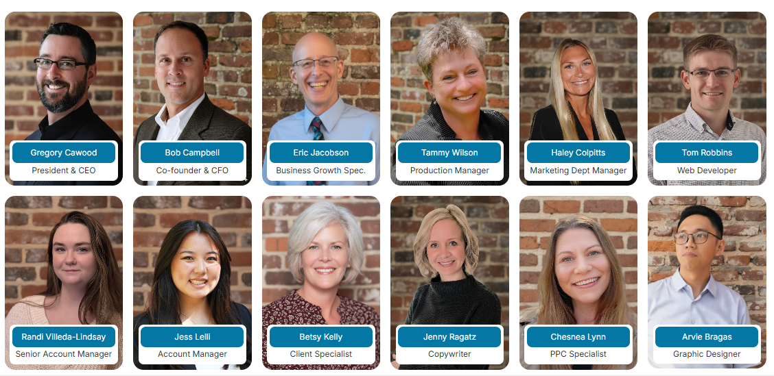 SEO Agency team headshots